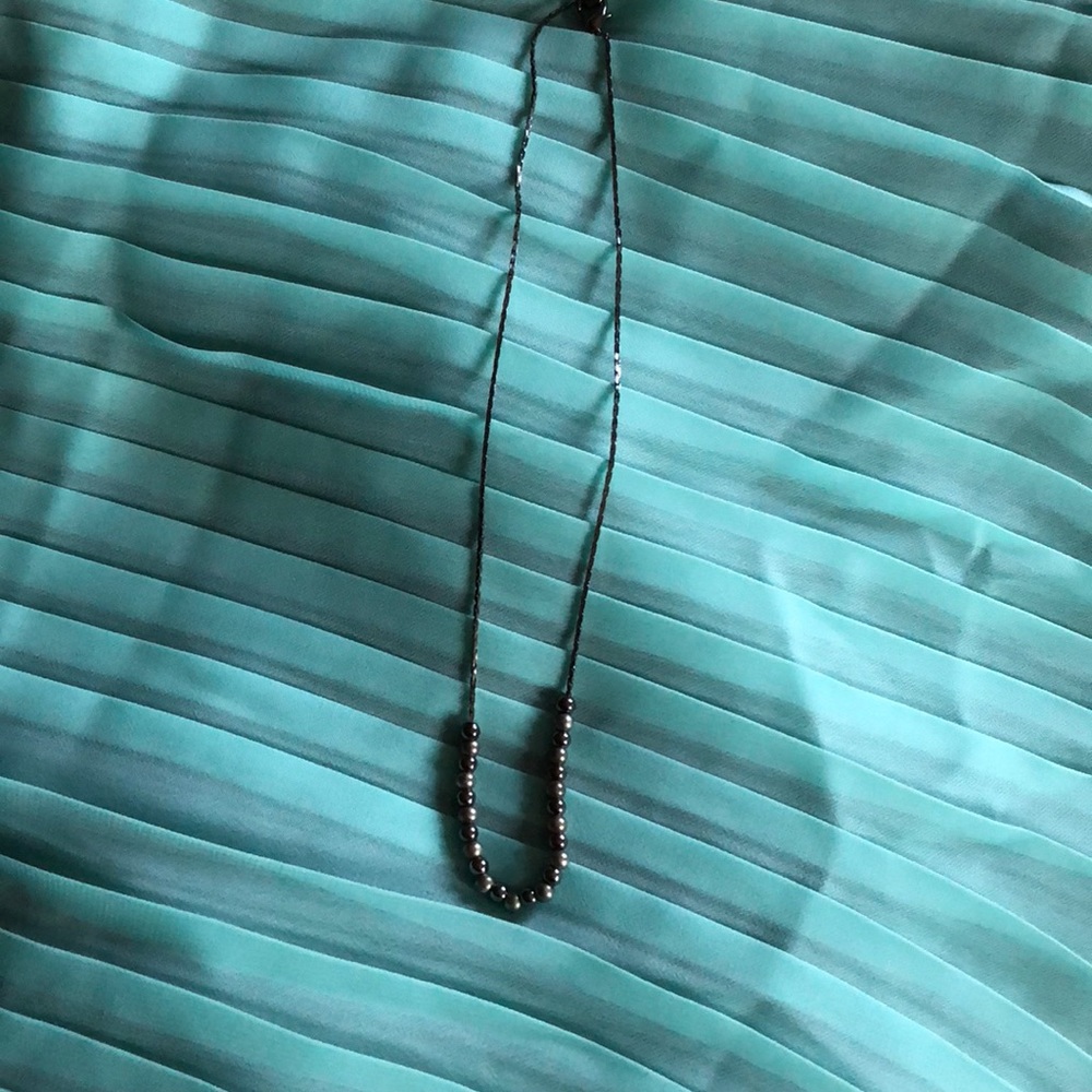 Metal beaded necklace